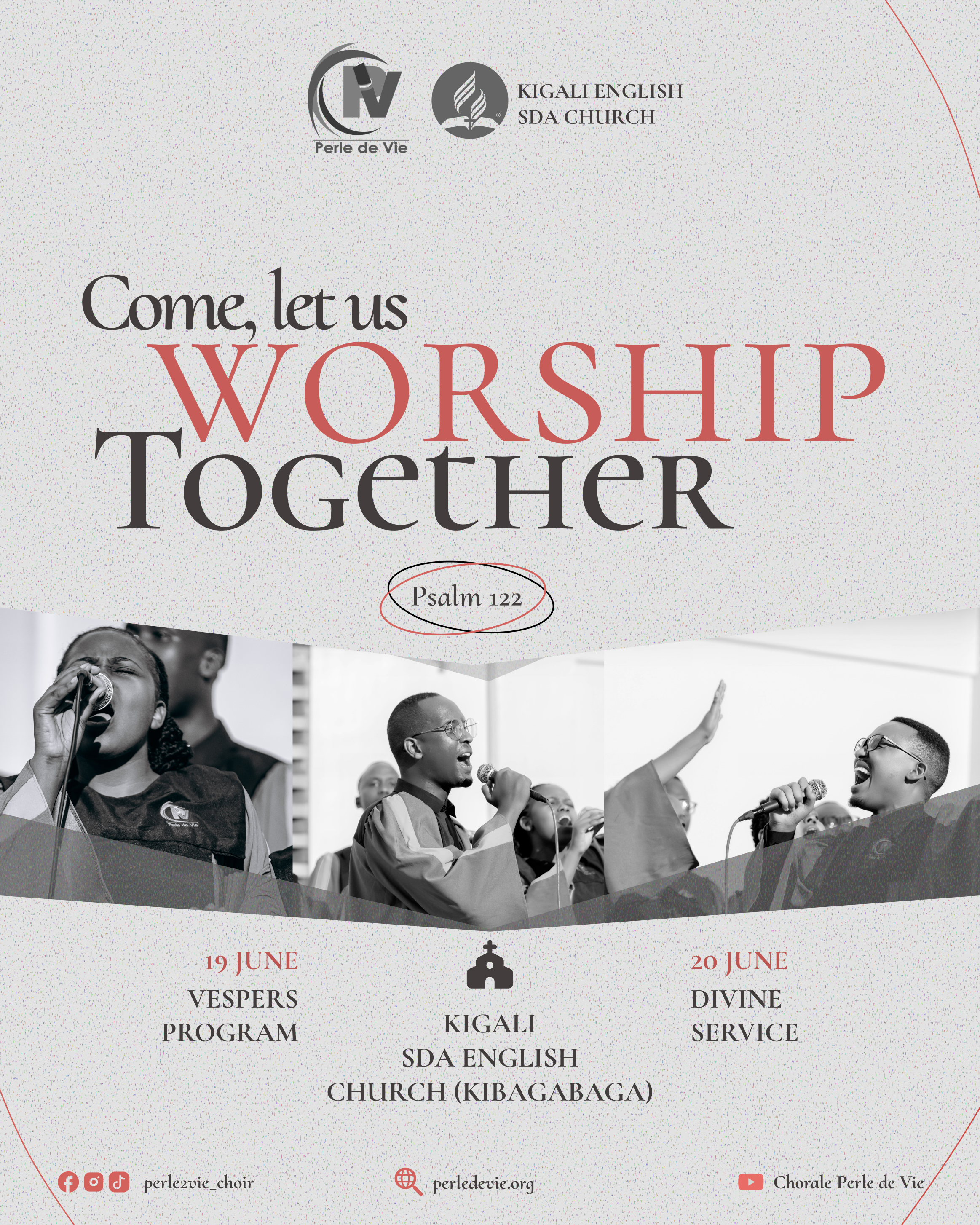 A Weekend of Worship flyer